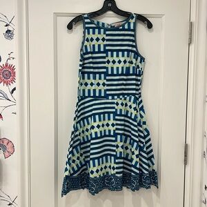Le Sirenuse Blue with Yellow Dress